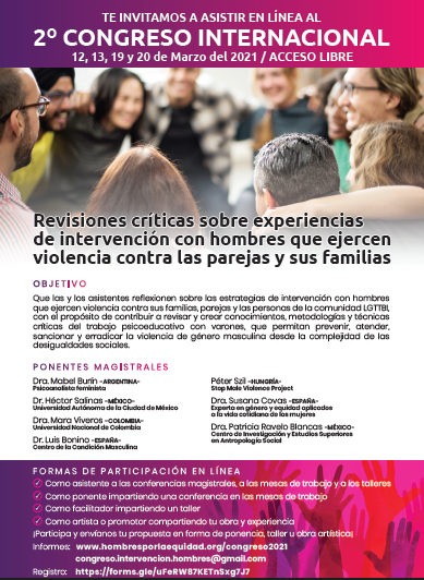 (Español) 2º Congreso Internacional Revisiones críticas sobre experiencias de intervención con hombres que ejercen violencia contra las parejas y sus familias